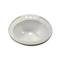 Lasalle Bris 16305PPA 17 x 20 in. Polypropylene Oval Lavatory Sink Parchment L64-16305PPA